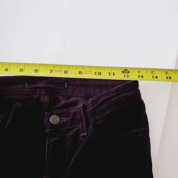 J BRAND Purple Corduroy Skinny Jeans - Picture 10 of 11